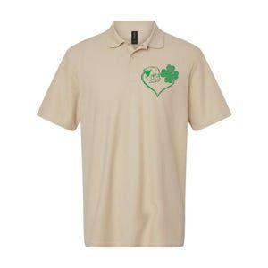 Irish Pug Face Shamrock Clover St Patricks Day Dog Owner Softstyle Adult Sport Polo