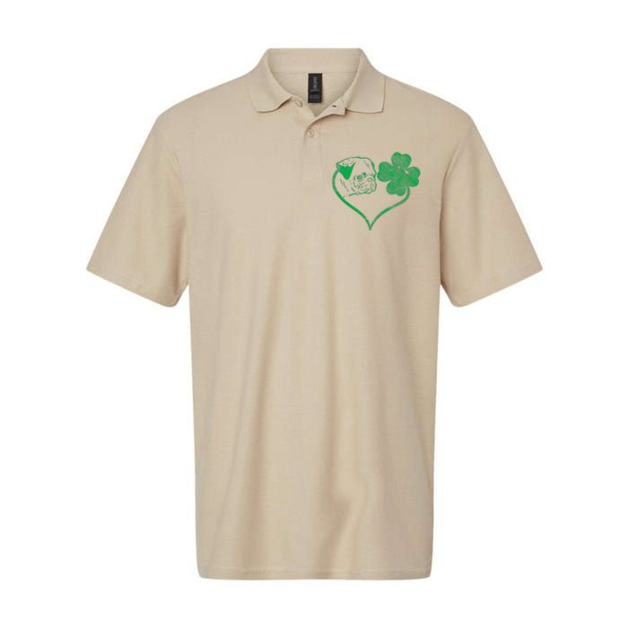 Irish Pug Face Shamrock Clover St Patricks Day Dog Owner Softstyle Adult Sport Polo