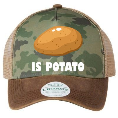 Is Potato Funny Meme Late Night Legacy Tie Dye Trucker Hat