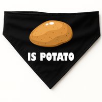 Is Potato Funny Meme Late Night USA-Made Doggie Bandana