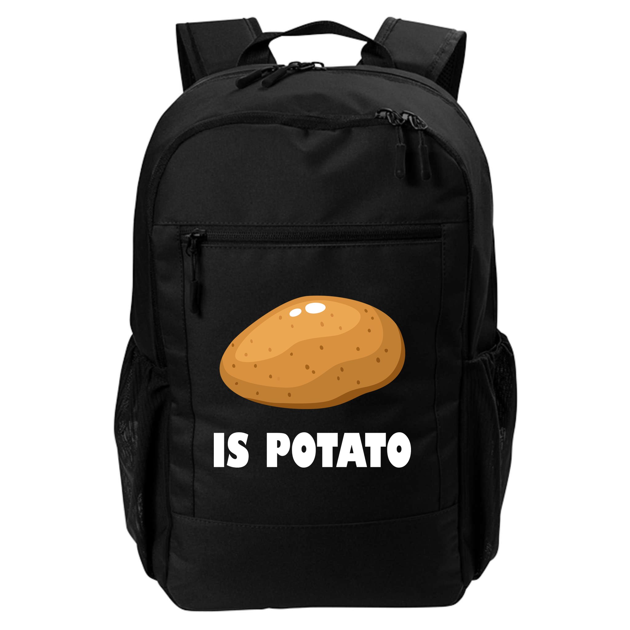 Is Potato Funny Meme Late Night Backpack