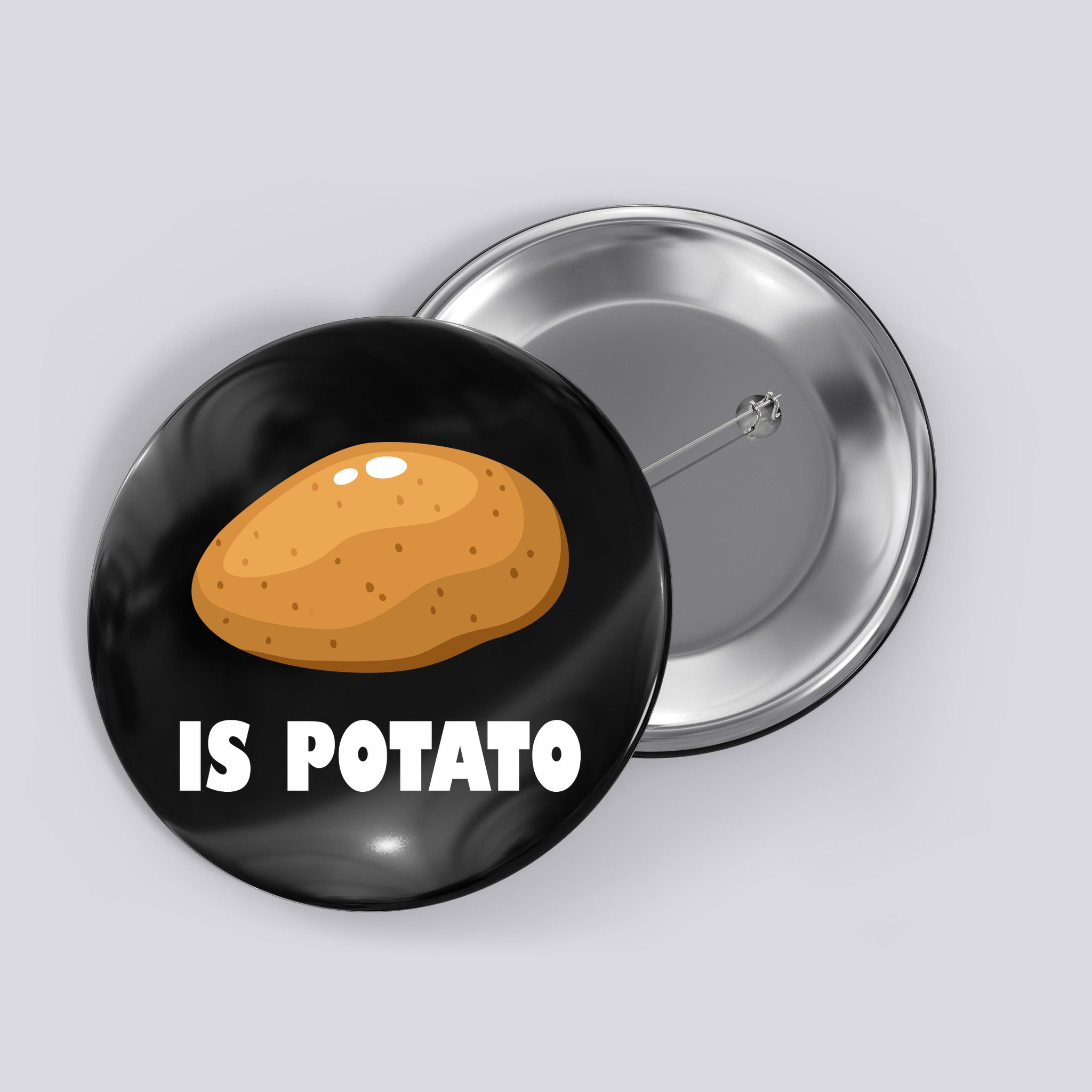 Is Potato Funny Meme Late Night Button
