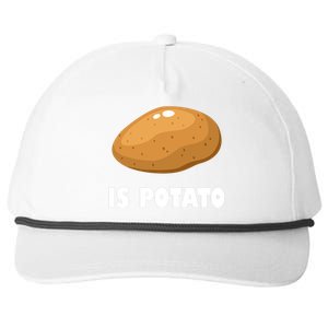 Is Potato Funny Meme Late Night Snapback Five-Panel Rope Hat