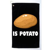 Is Potato Funny Meme Late Night Golf Towel