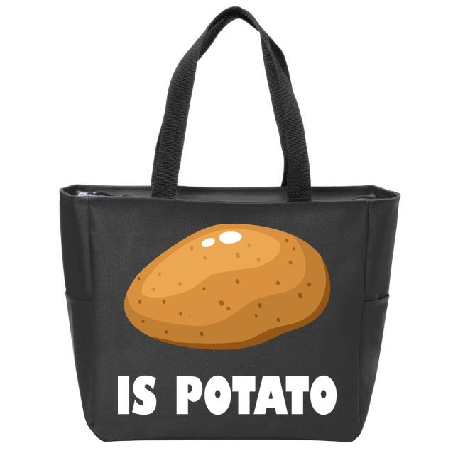 Is Potato Funny Meme Late Night Zip Tote Bag