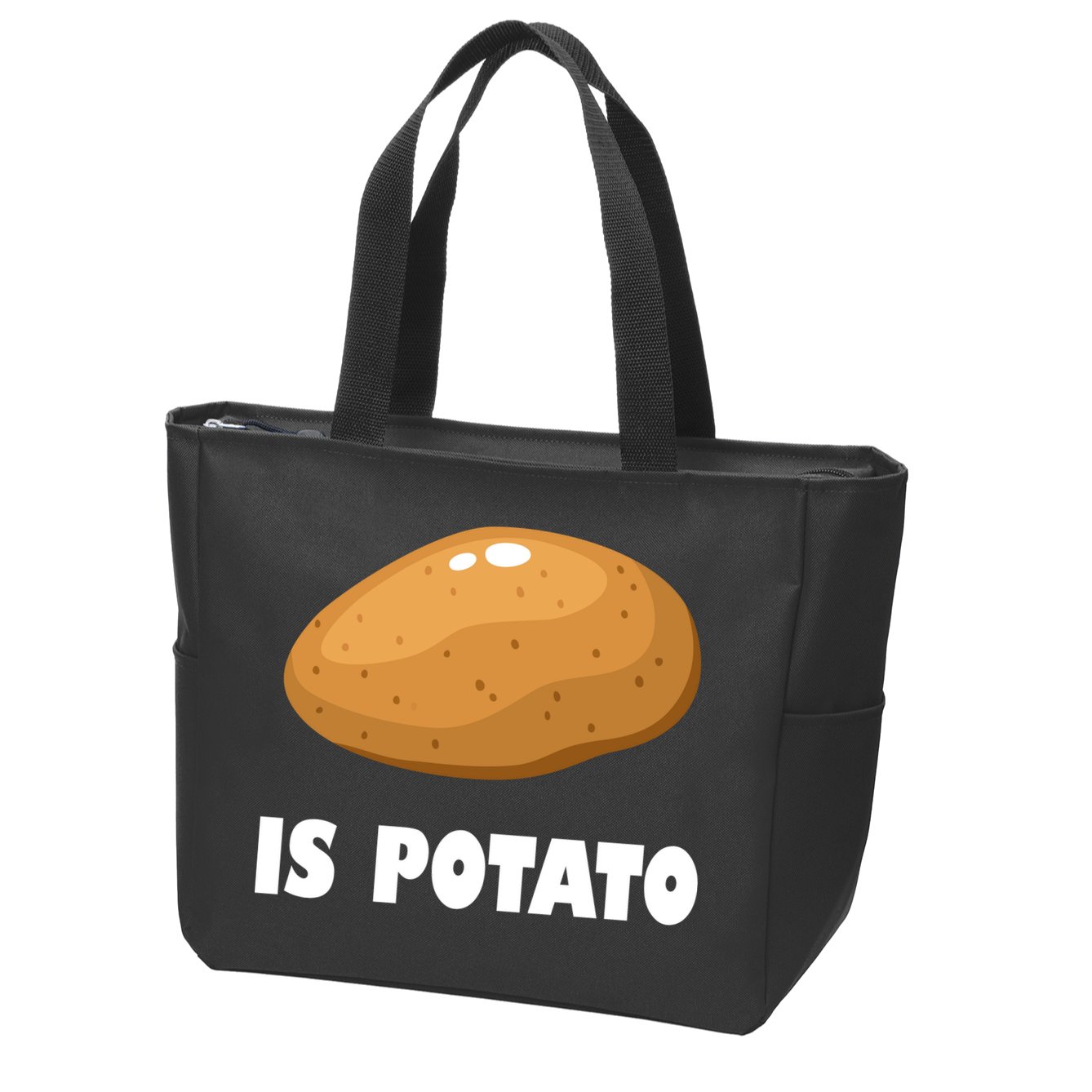Is Potato Funny Meme Late Night Zip Tote Bag