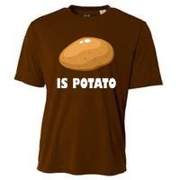 Is Potato Funny Meme Late Night Cooling Performance Crew T-Shirt