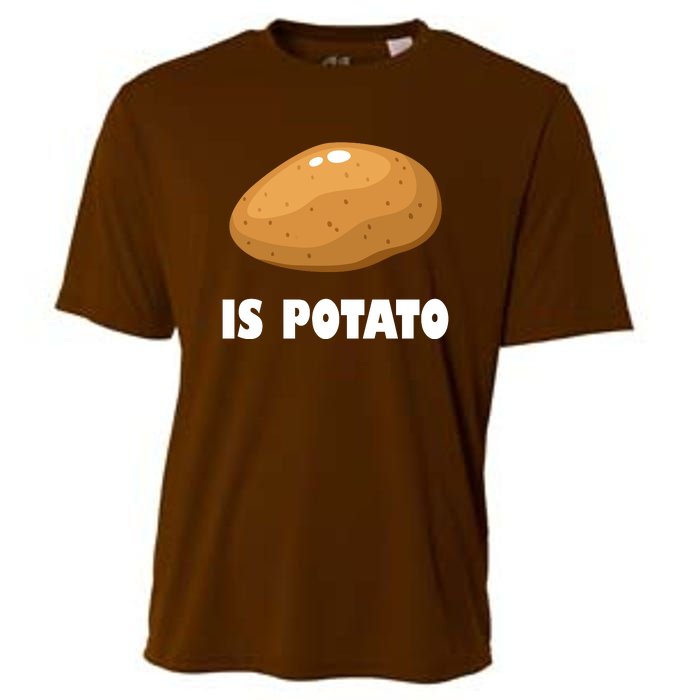 Is Potato Funny Meme Late Night Cooling Performance Crew T-Shirt