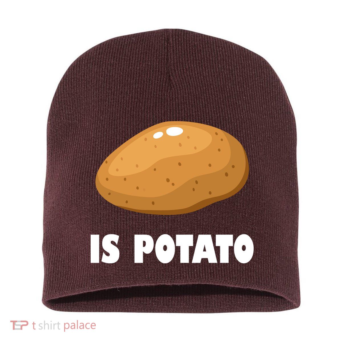Is Potato Funny Meme Late Night Short Acrylic Beanie