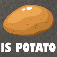 Is Potato Funny Meme Late Night Cotton Canvas Backpack