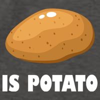 Is Potato Funny Meme Late Night Vector Backpack