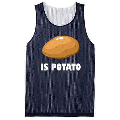 Is Potato Funny Meme Late Night Mesh Reversible Basketball Jersey Tank