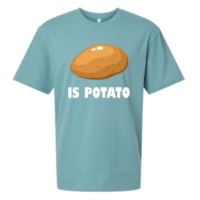 Is Potato Funny Meme Late Night Sueded Cloud Jersey T-Shirt