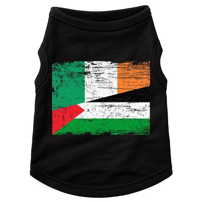 Ireland Palestine Flags Half Irish Half Palestinian Doggie Tank