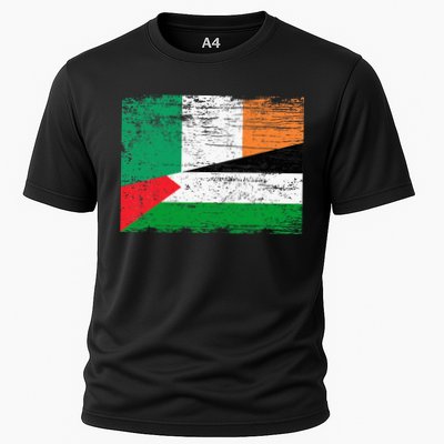Ireland Palestine Flags Half Irish Half Palestinian Performance Shirt