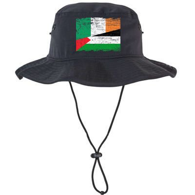 Ireland Palestine Flags Half Irish Half Palestinian Bucket Hat
