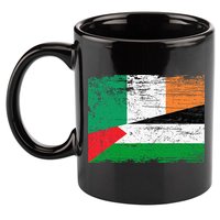 Ireland Palestine Flags Half Irish Half Palestinian 11oz C Handle Ceramic Mug