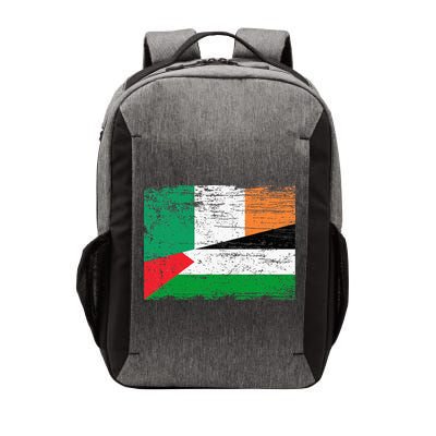 Ireland Palestine Flags Half Irish Half Palestinian Vector Backpack