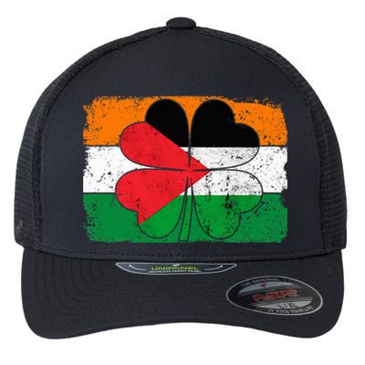 Irish Palestine Flag Ireland Shamrock St Patricks Day Flexfit Unipanel Trucker Cap