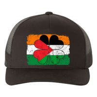 Irish Palestine Flag Ireland Shamrock St Patricks Day Yupoong Adult 5-Panel Trucker Hat