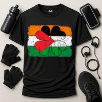 Irish Palestine Flag Ireland Shamrock St Patricks Day Cooling Performance Crew T-Shirt