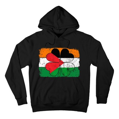 Irish Palestine Flag Ireland Shamrock St Patricks Day Hoodie