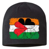 Irish Palestine Flag Ireland Shamrock St Patricks Day Sustainable Beanie