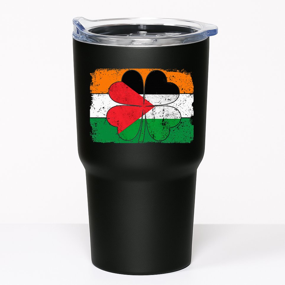 Irish Palestine Flag Ireland Shamrock St Patricks Day Tumbler