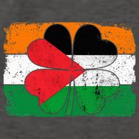 Irish Palestine Flag Ireland Shamrock St Patricks Day Vector Backpack
