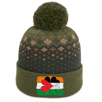 Irish Palestine Flag Ireland Shamrock St Patricks Day The Baniff Cuffed Pom Beanie