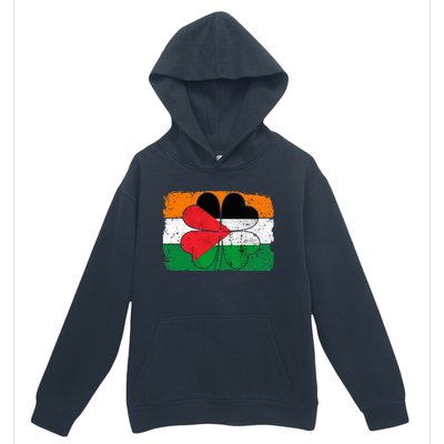 Irish Palestine Flag Ireland Shamrock St Patricks Day Urban Pullover Hoodie