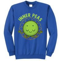 Inner Peas Funny Inner Peace Foodie Pun Meme Cute Gift Tall Sweatshirt