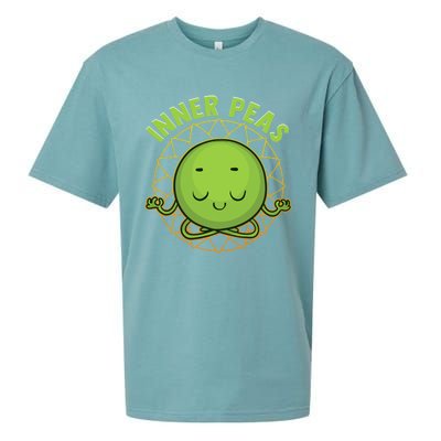 Inner Peas Funny Inner Peace Foodie Pun Meme Cute Gift Sueded Cloud Jersey T-Shirt