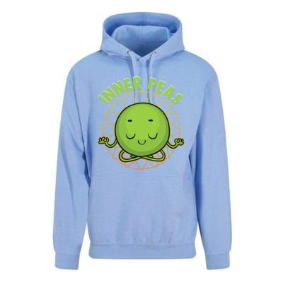 Inner Peas Funny Inner Peace Foodie Pun Meme Cute Gift Unisex Surf Hoodie