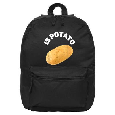 Is Potato Funny Tee As Seen On Late Night 16 in Basic Backpack