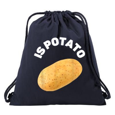 Is Potato Funny Tee As Seen On Late Night Drawstring Bag