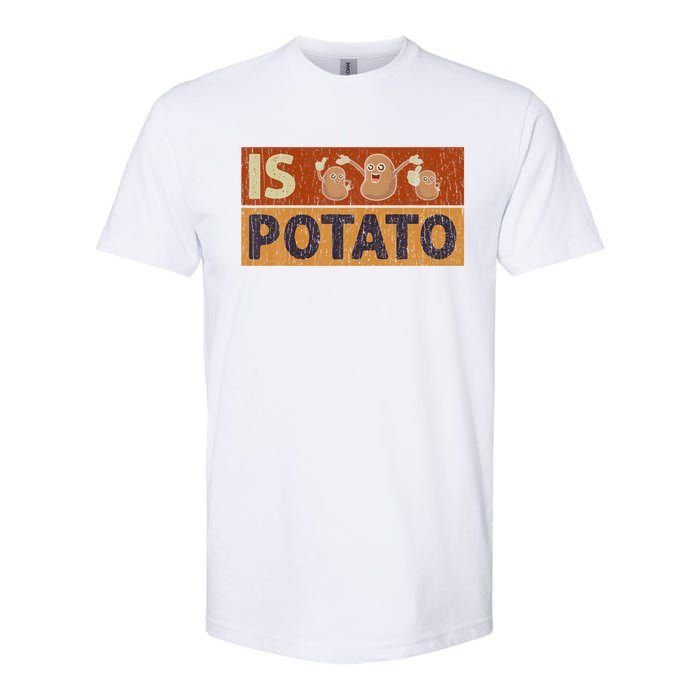 Is Potato Funny Retro Vintage IS POTATO Late Night Show Softstyle CVC T-Shirt