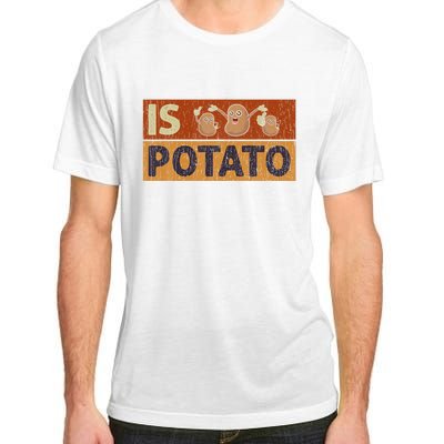 Is Potato Funny Retro Vintage IS POTATO Late Night Show Adult ChromaSoft Performance T-Shirt