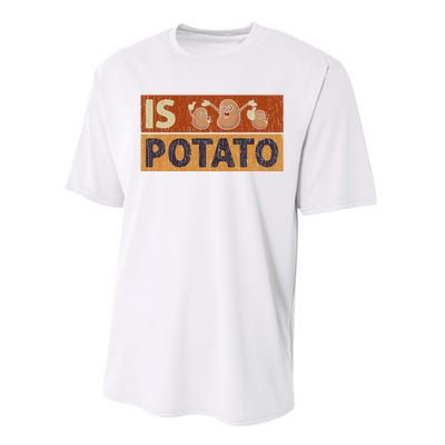 Is Potato Funny Retro Vintage IS POTATO Late Night Show Performance Sprint T-Shirt