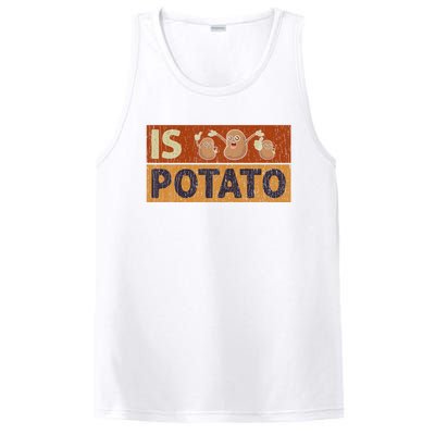 Is Potato Funny Retro Vintage IS POTATO Late Night Show PosiCharge Competitor Tank