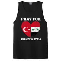 I Pray For Turkey & Syria Flag Heart Turkey Syria Earthquake PosiCharge Competitor Tank