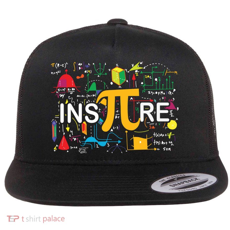 Inspire Pi Gift 3 14 Math Teacher Pi National Day Funny Gift Flat Bill Trucker Hat