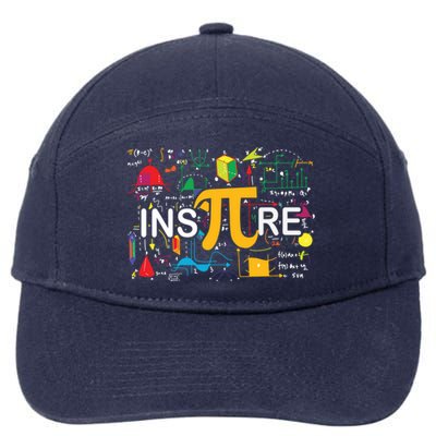 Inspire Pi Gift 3 14 Math Teacher Pi National Day Funny Gift 7-Panel Snapback Hat