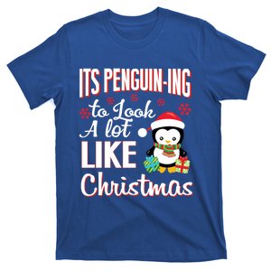 It's Penguincool Gifting To Look A Lot Like Christmas Penguin Meaningful Gift T-Shirt