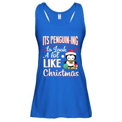 It's Penguincool Gifting To Look A Lot Like Christmas Penguin Meaningful Gift Ladies Essential Flowy Tank