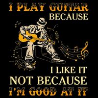 I Play Guitar Because I Like It Not Because Funny Saying Drawstring Bag
