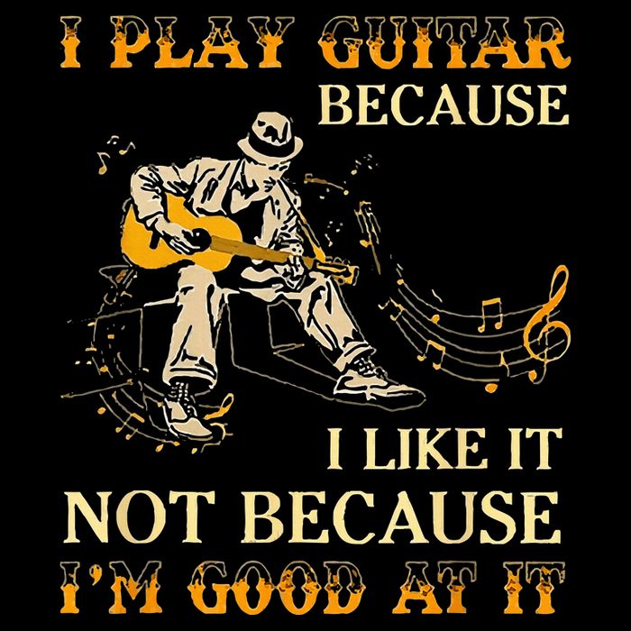 I Play Guitar Because I Like It Not Because Funny Saying Drawstring Bag