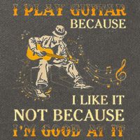 I Play Guitar Because I Like It Not Because Funny Saying Cotton Canvas Backpack