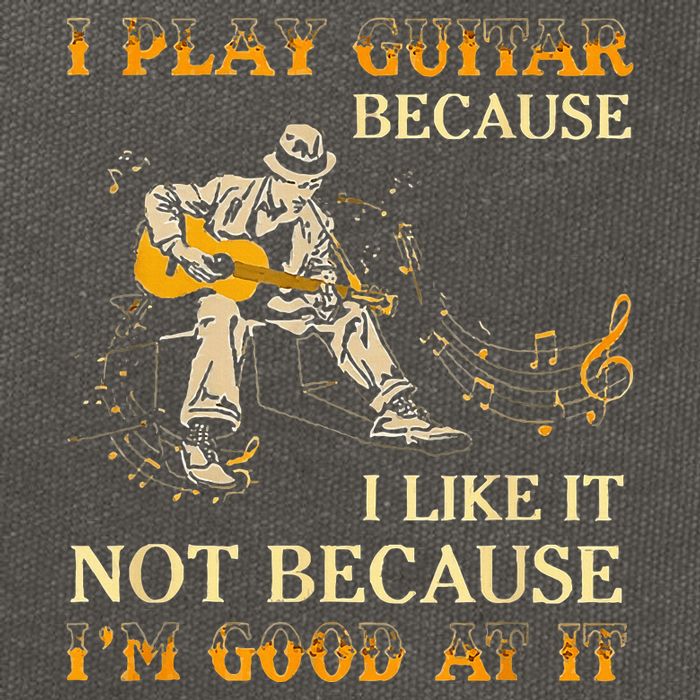 I Play Guitar Because I Like It Not Because Funny Saying Cotton Canvas Backpack