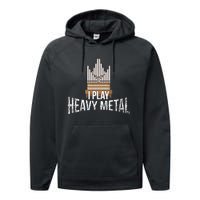 I Play Heavy Metal Church Organist Pipe Organ Player Performance Fleece Hoodie